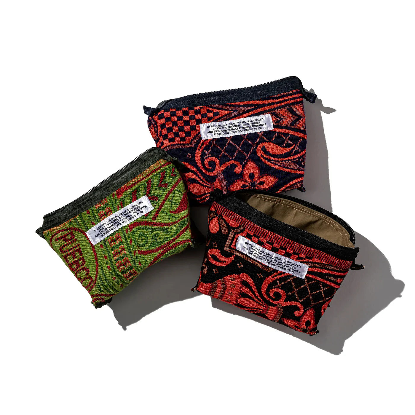 Puebco Rubberised Hood Fabric x Jaquard Pouch