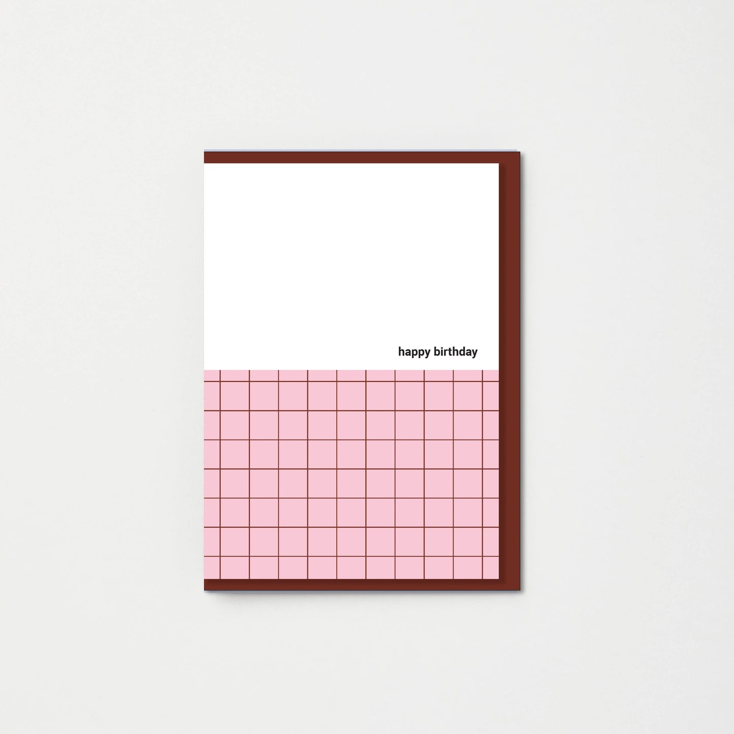 Kinshipped - SPRING PINK HAPPY BIRTHDAY GRID GREETING CARD