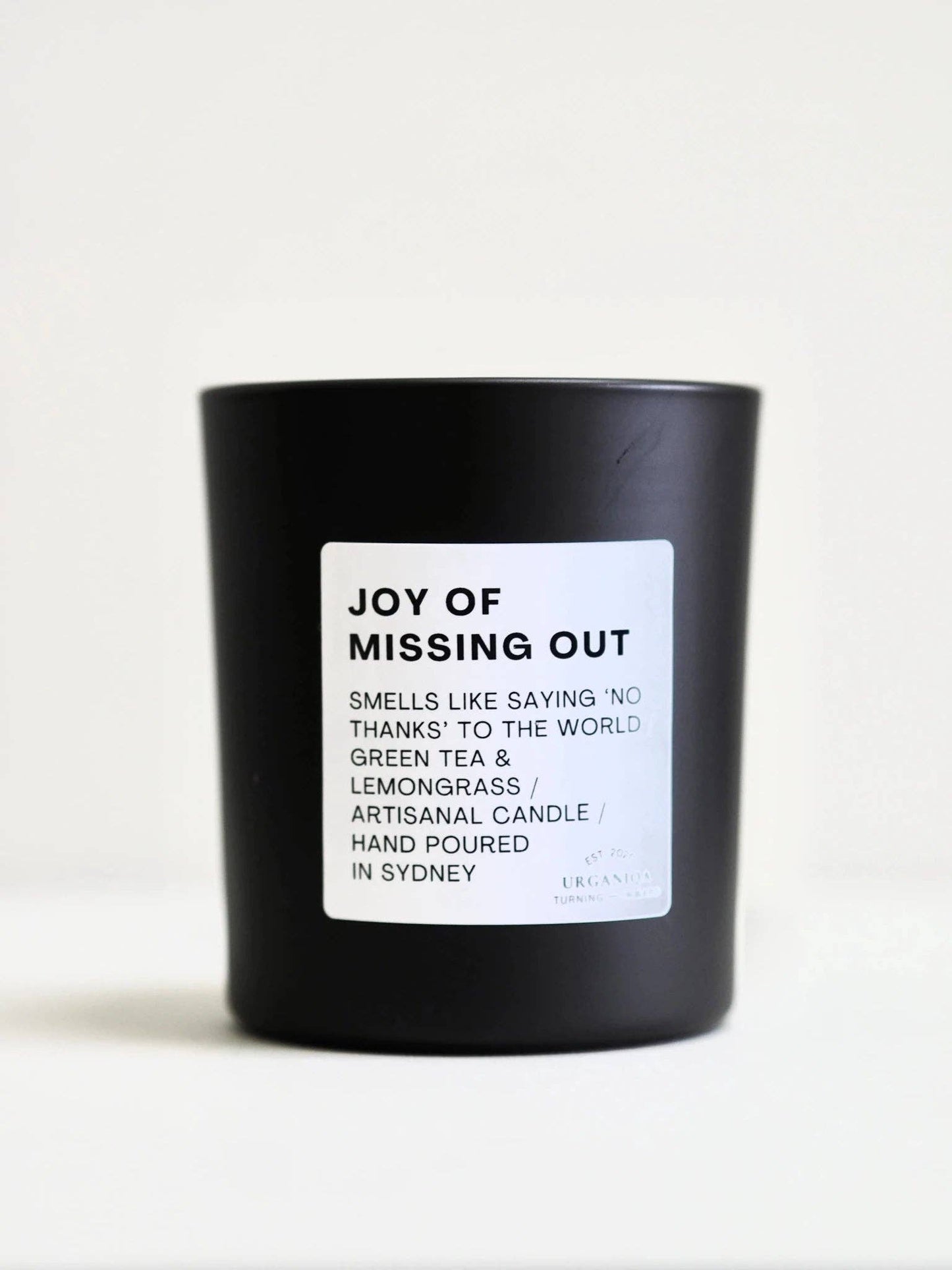 Urganiqa - Joy of Missing Out Scented Candle | Unfiltered Collection