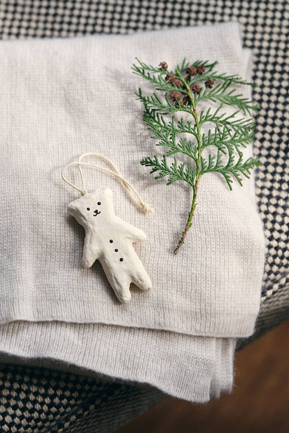 Holiday Ornament White Bear