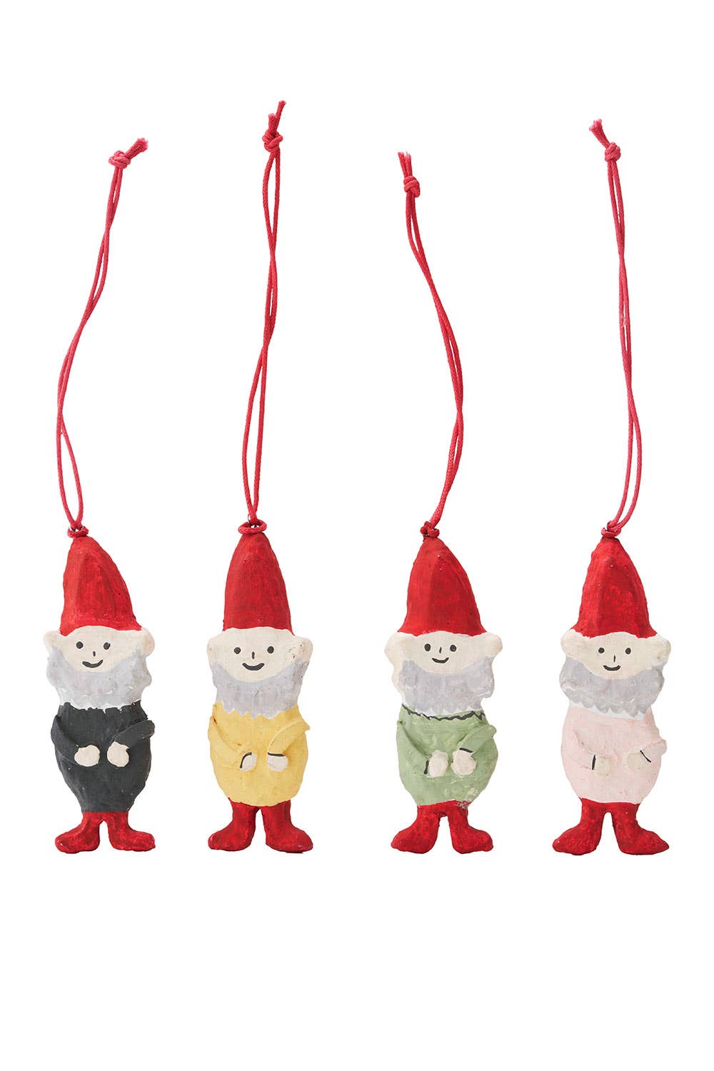 Holiday Ornament 4 pcs set Gnome
