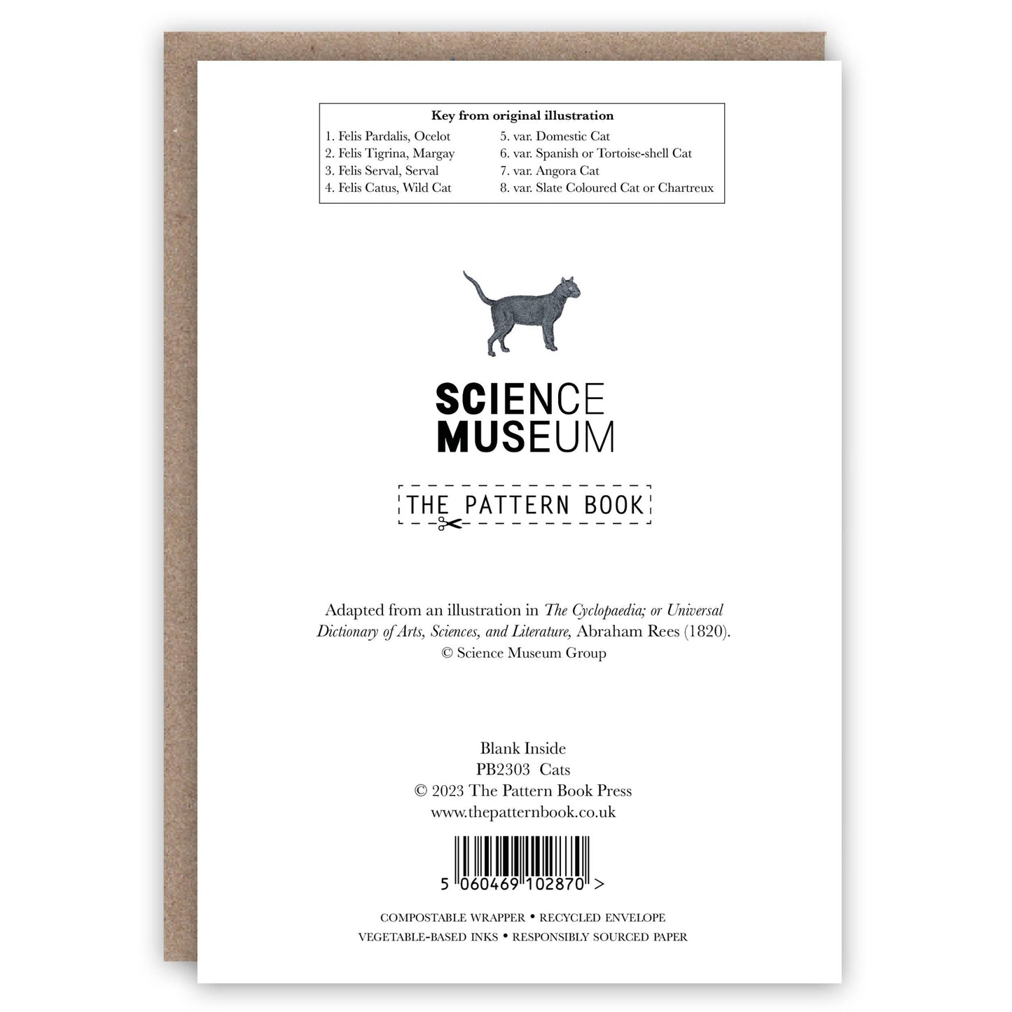 The Pattern Book - Cats greeting card