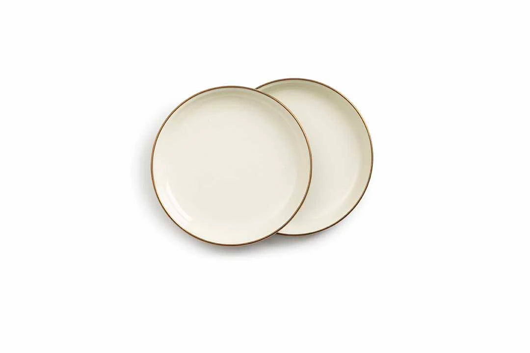 Barebones Enamel 2-Tone Salad Plate (each) - Olive Drab