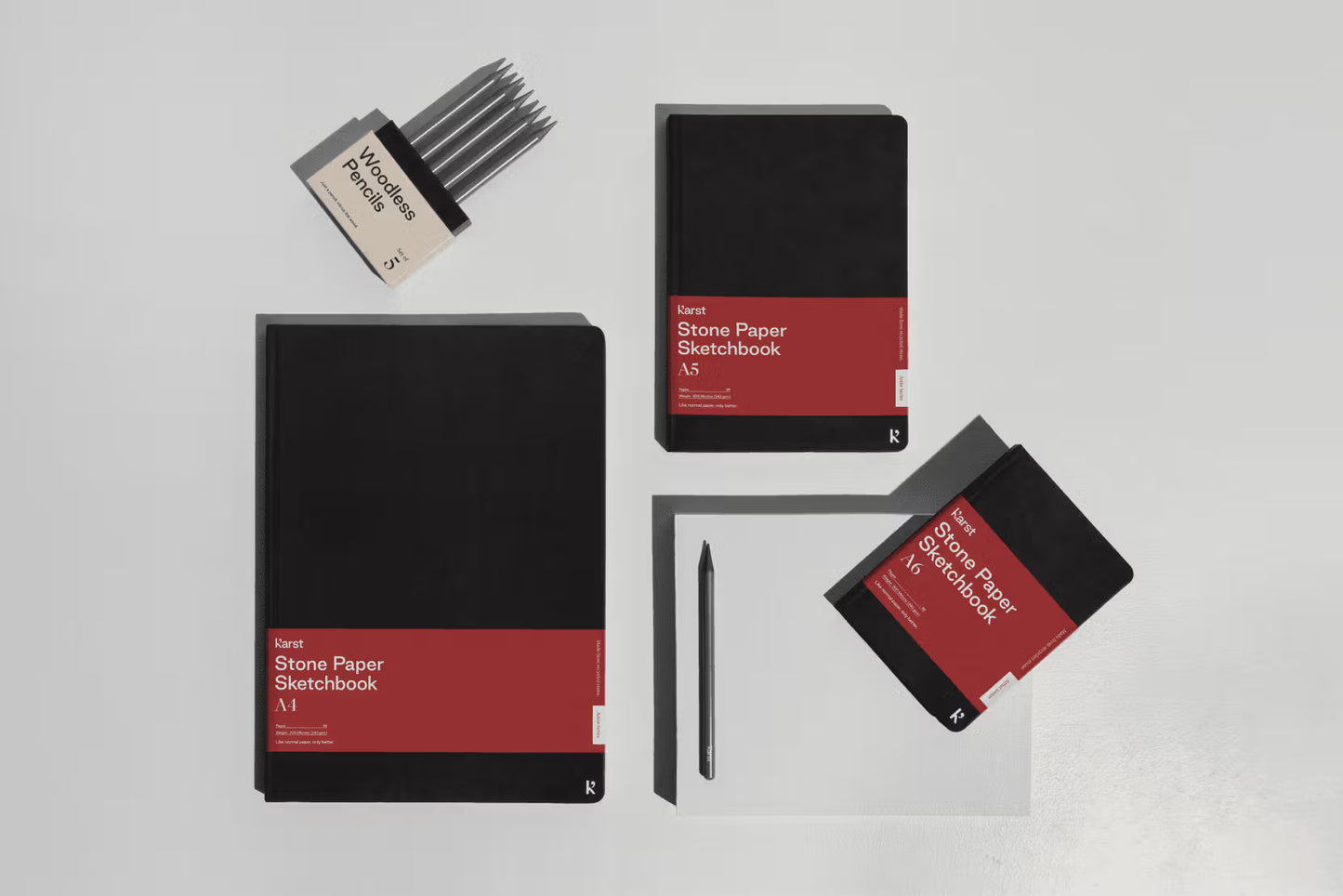 Karst - Hard Cover Sketchbook - A6 - Black