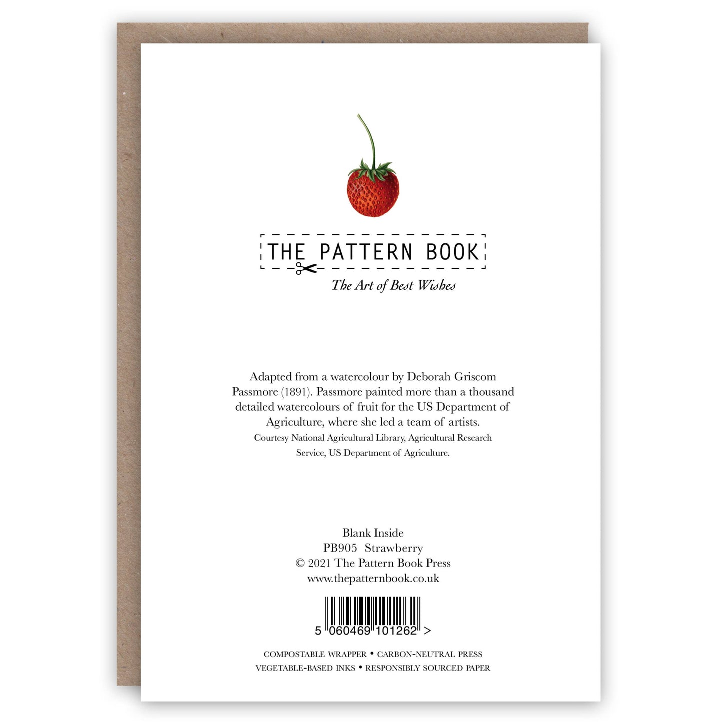 The Pattern Book - Strawberry greeting card