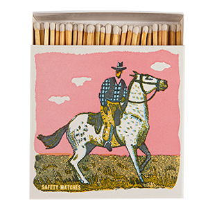 Pink Cowboy  | Square - Safety Matches