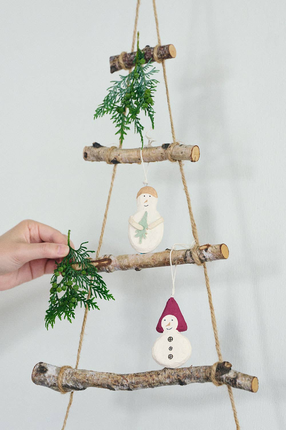 Holiday Ornament 2 pcs set Snowman