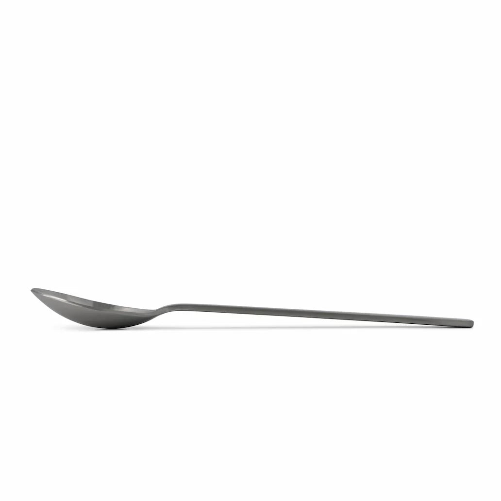 ACME oval table spoon, side view showing the deep bowl