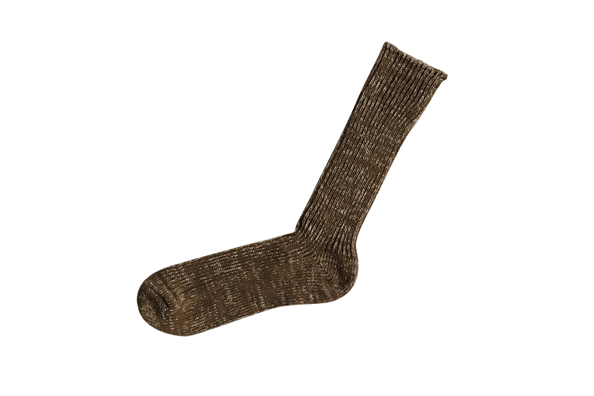 Nishiguchi Boston Hemp Cotton Ribbed Cotton Socks