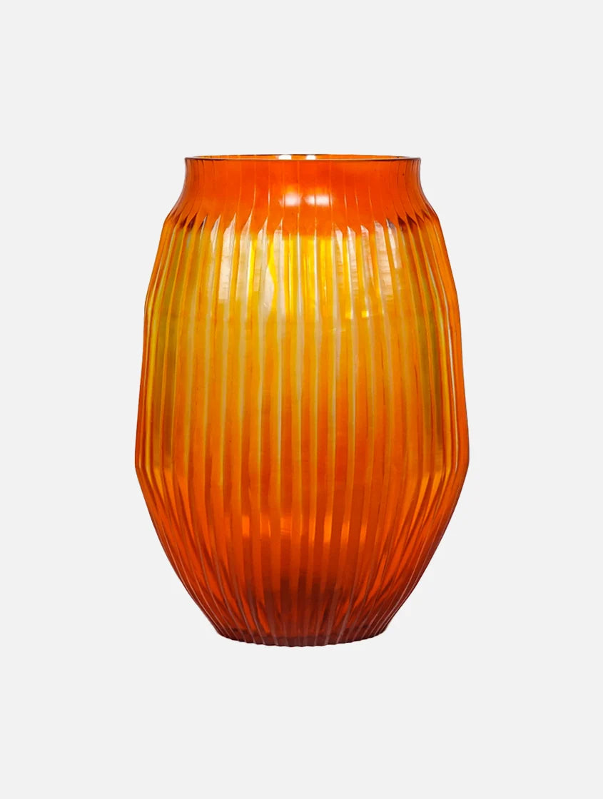 Brian Tunks Cut Glass Vase, Med