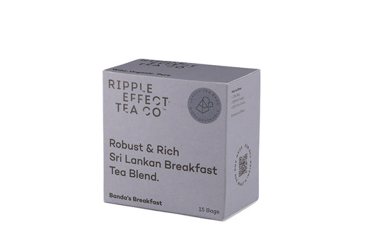 Ripple Effect Luxury Teabags: Banda's Breakfast - Robust & Rich Sri Lankan Breakfast Tea