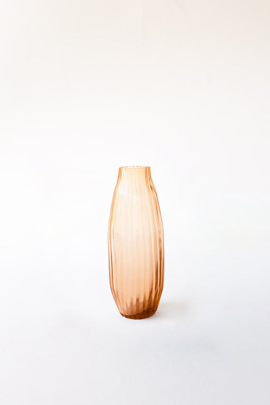 Brian Tunks Cut Glass Vase, bud