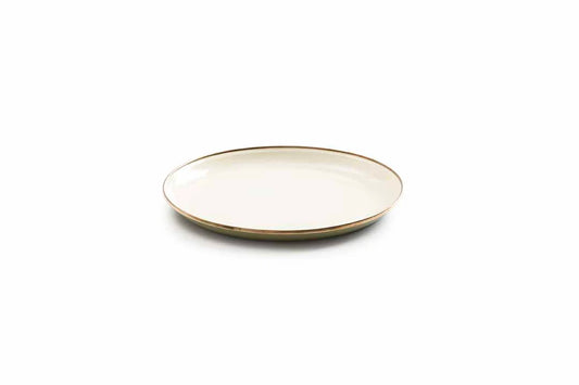 Barebones Enamel 2-Tone Deep Plate - Olive Drab