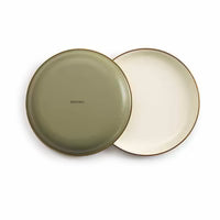 Barebones Enamel 2-Tone Salad Plate (each) - Olive Drab