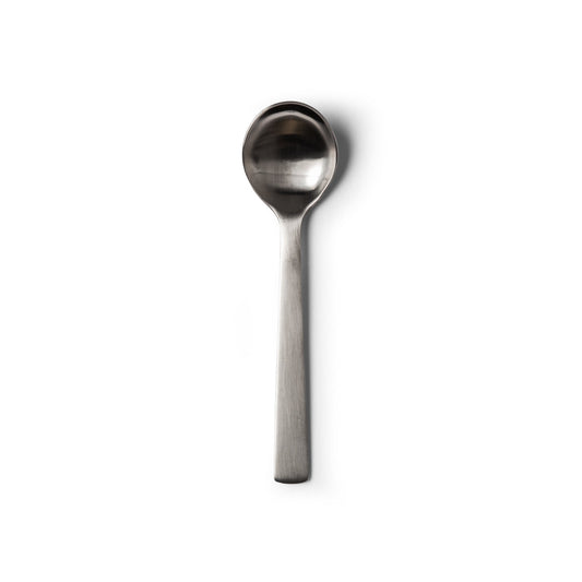 ACME brushed stainless steel round table spoon