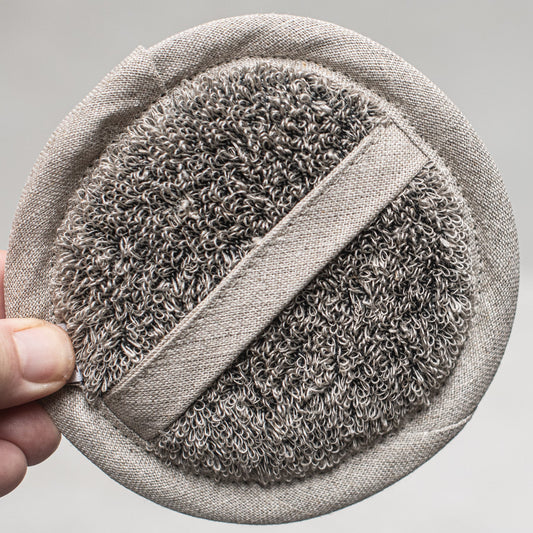 Linen Facial Sponge - Heaven In Earth 12cm