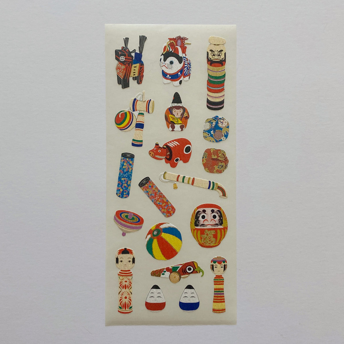 uki washi sticker sheet, Folk Toys
