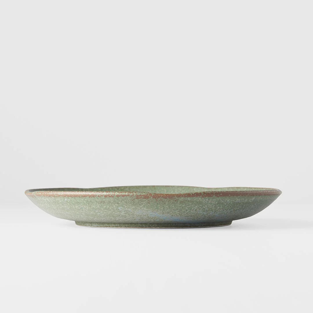 Made In Japan Plate - Green Fade Glaze