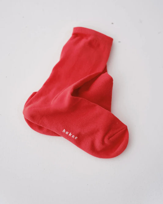 Hakne Silk Cotton double faced socks