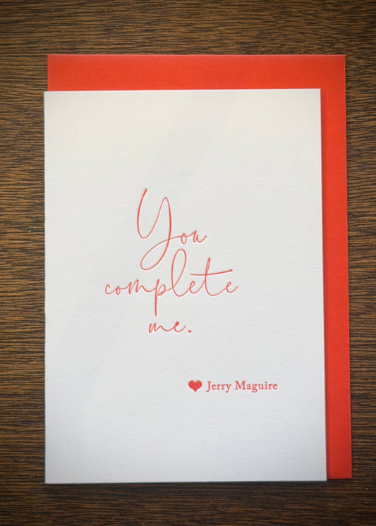 You Complete Me - Jerry Maguire