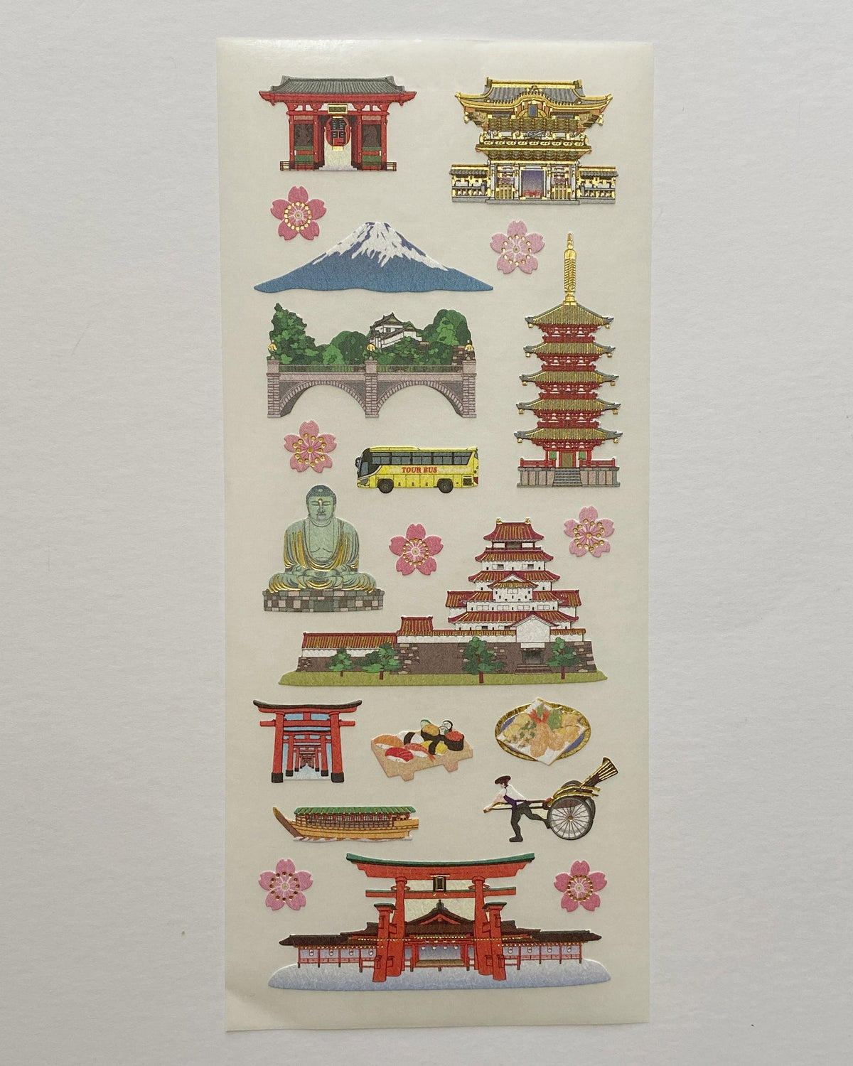 uki washi sticker sheet, Traditional - Mt Fuji
