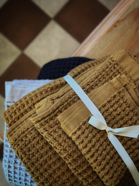 Onsen Waffle Hand Towel