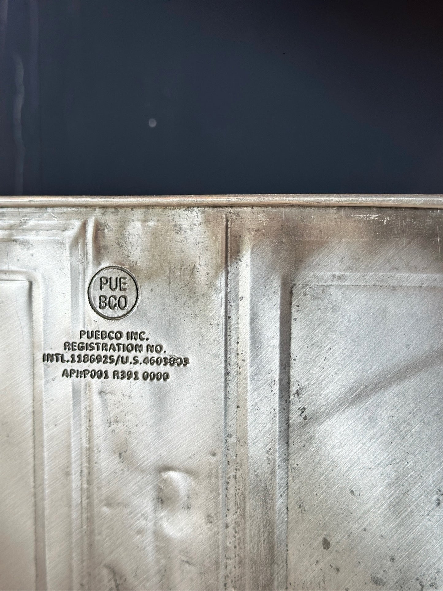 Puebco Recycled Steel Trash Can - Rectangle