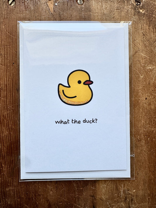 Dandelion Greeting Cards - What the Duck?