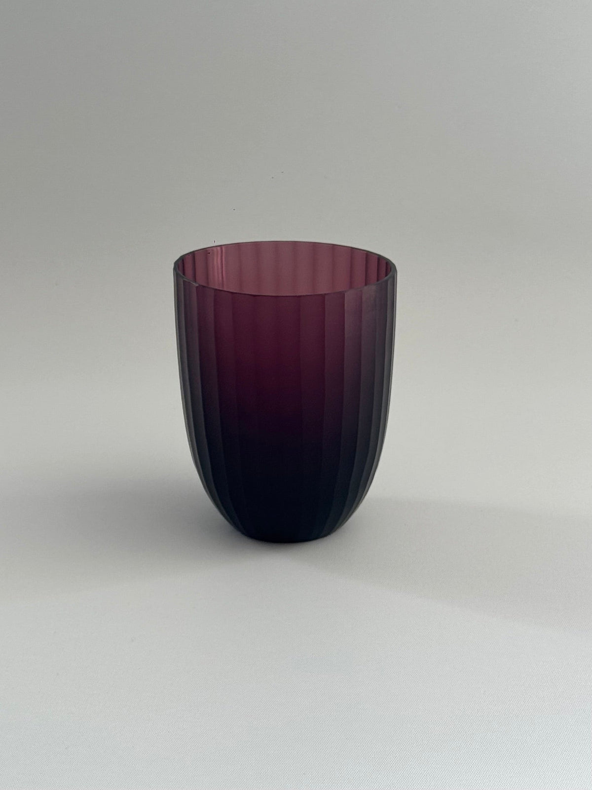 Brian Tunks Iguassu cut glass tumbler in Blush