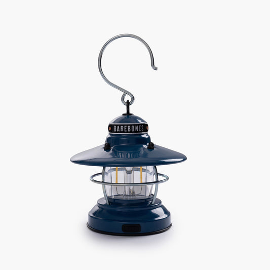 Barebones Edison Mini Lantern in Ocean Blue
