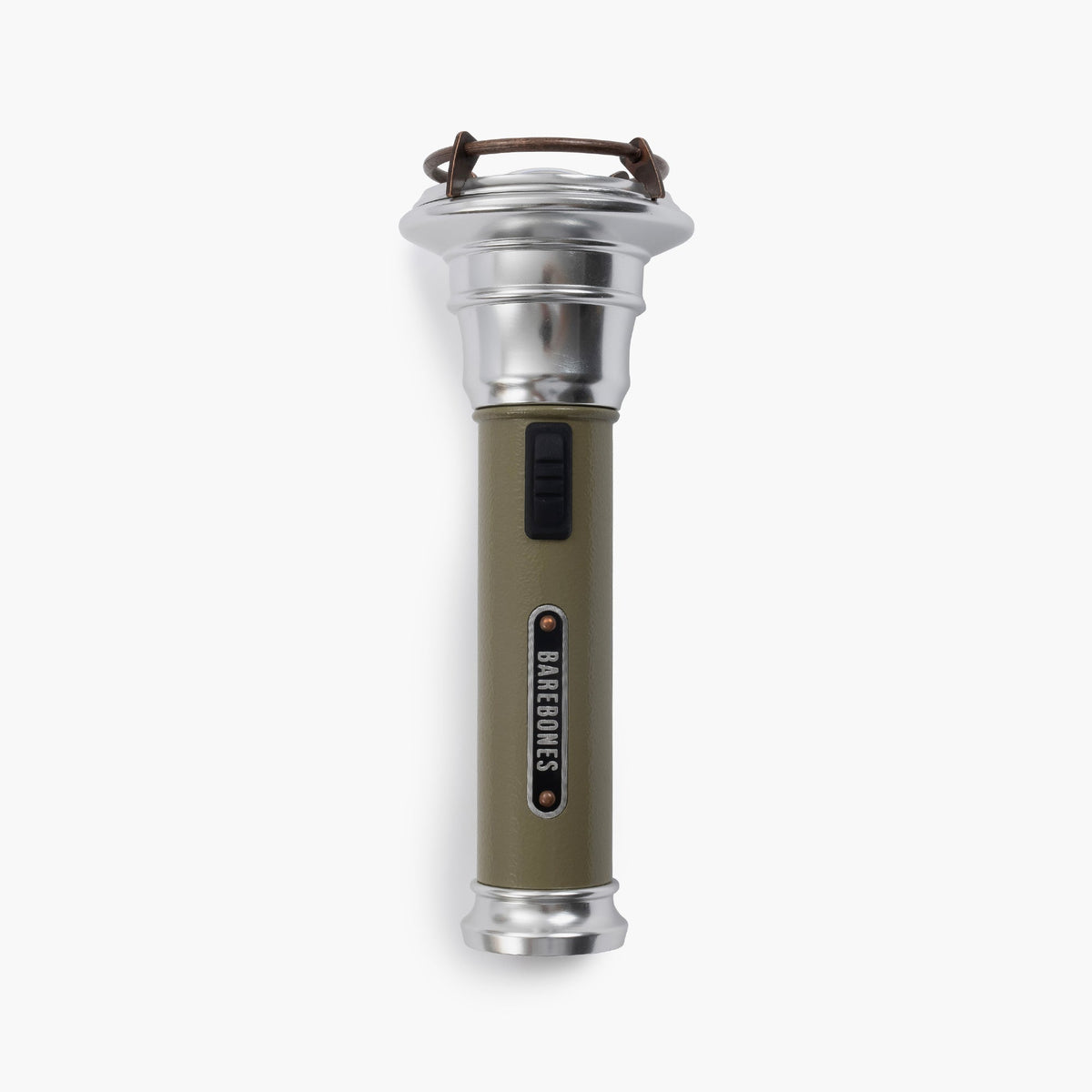 Barebones Vintage Flashlight in Olive Drab
