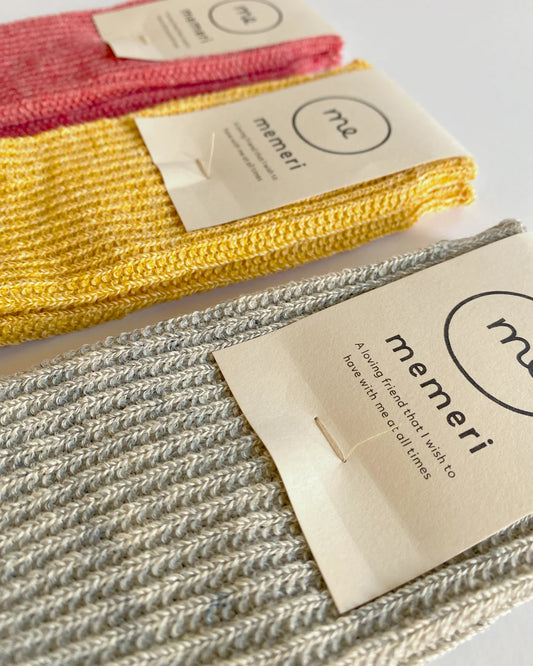 Memeri Linen Ribbed Socks
