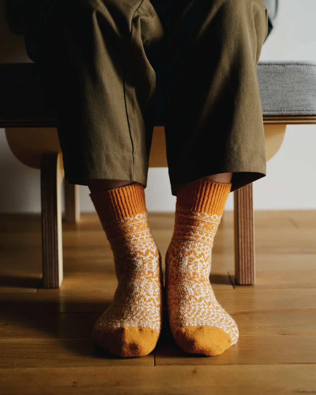 Nishiguchi Kutsushita Oslo Wool Jacquard Socks