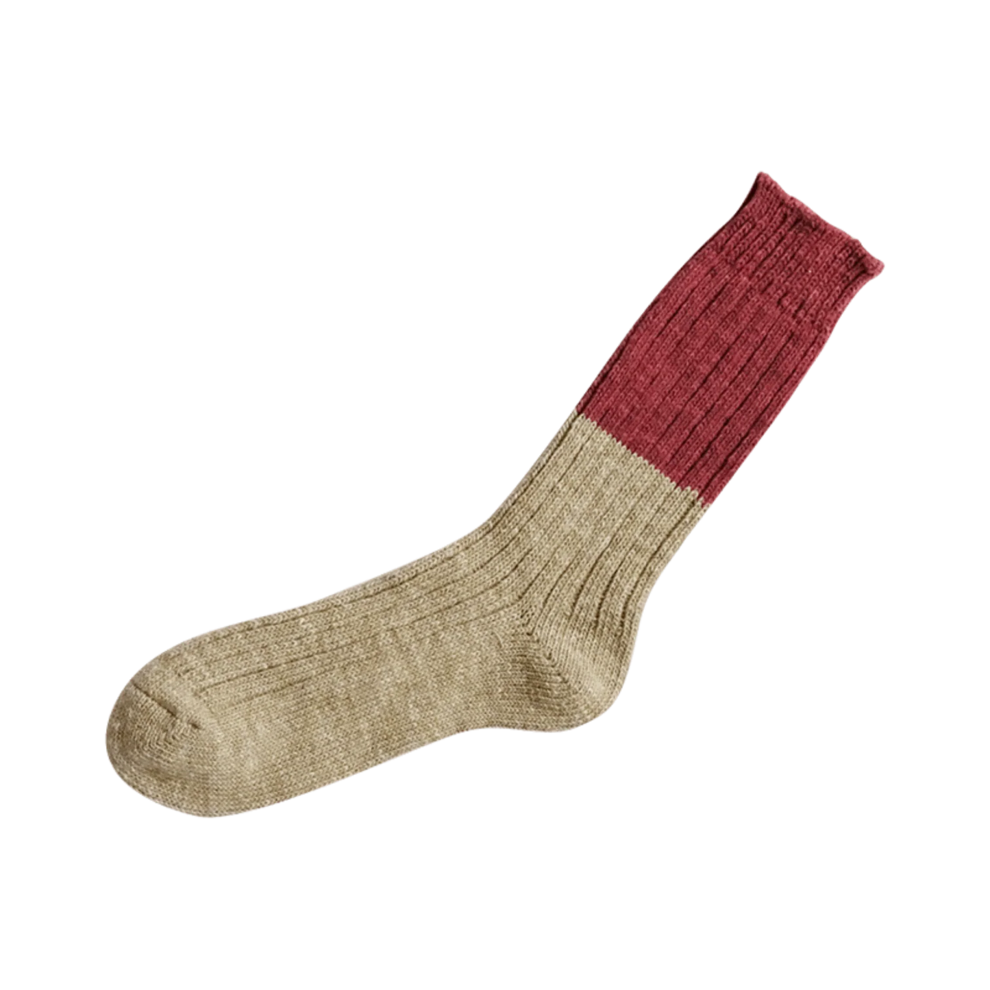 Nishiguchi Boston Cotton/Wool Ribbed Socks