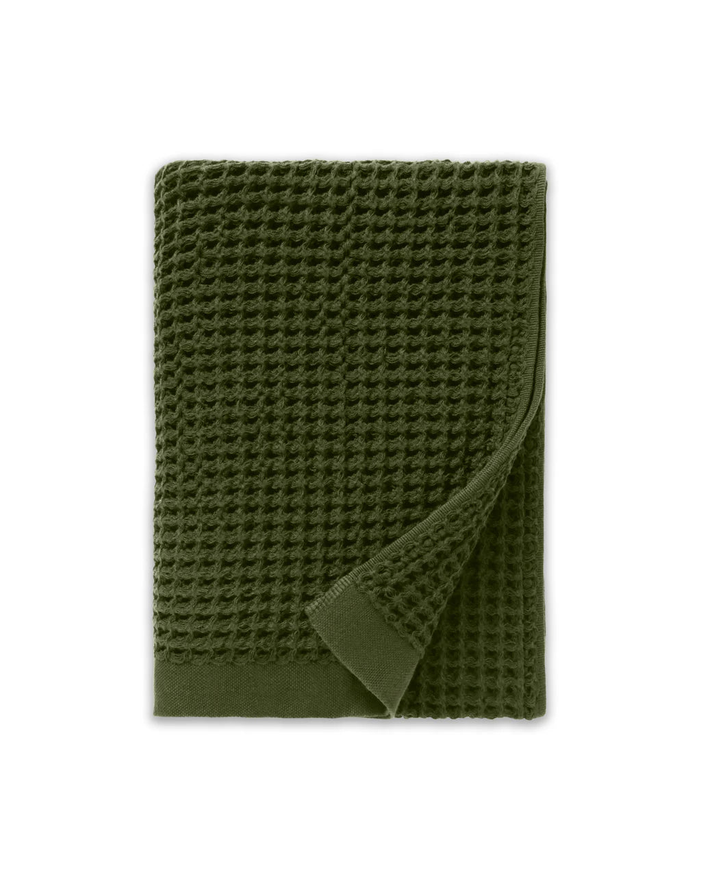 Onsen Waffle Towel Set:  Forest Green