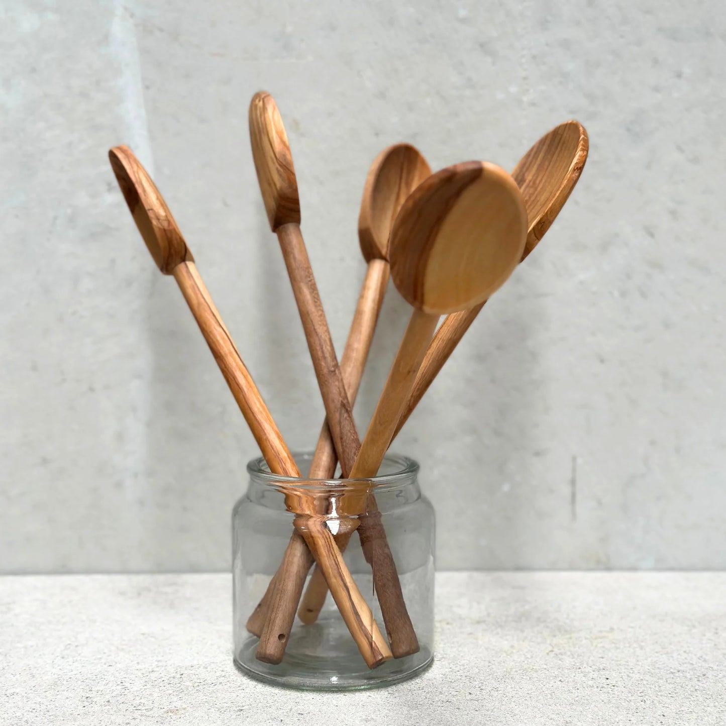 Heaven In Earth Olive Wood Serving Spoon