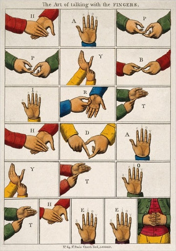 The Pattern Book - Talking Fingers Greeting Card