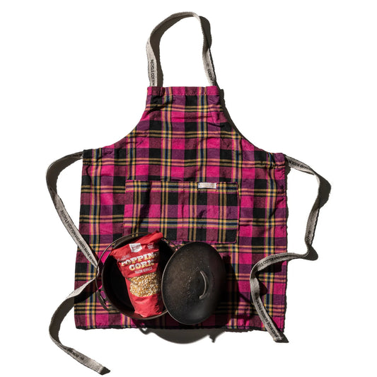 Apron - recycled cotton check apron