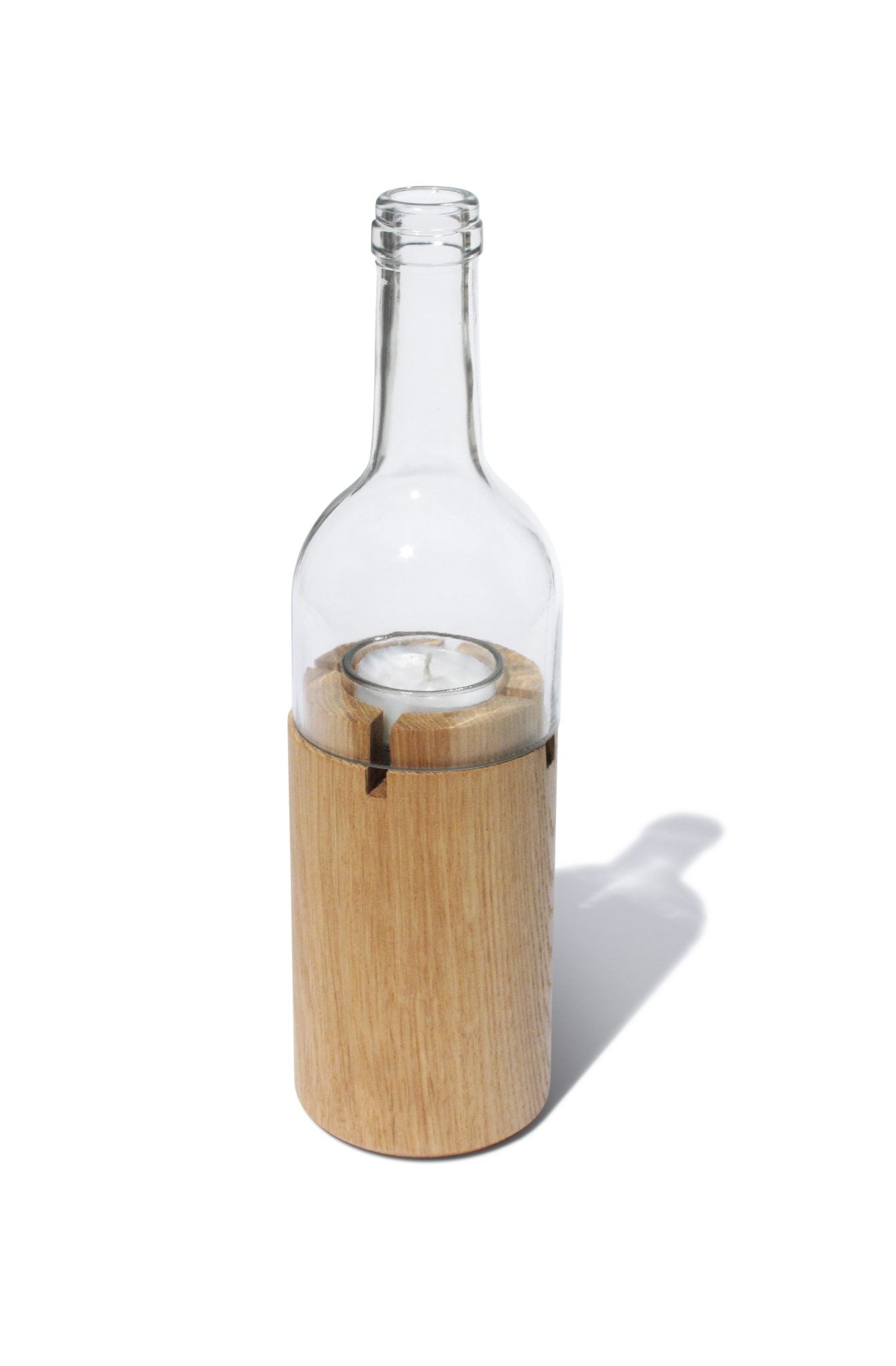 Side by Side Wind Light Wine with Glass