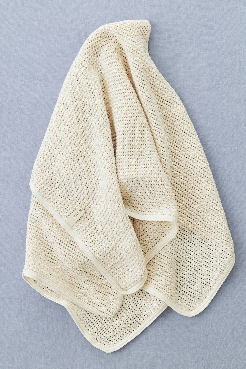 Fog Linen Work cotton baby blanket, folded