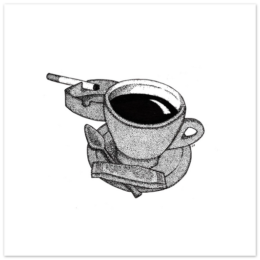 Kiss City Art: Coffee & Cigarettes