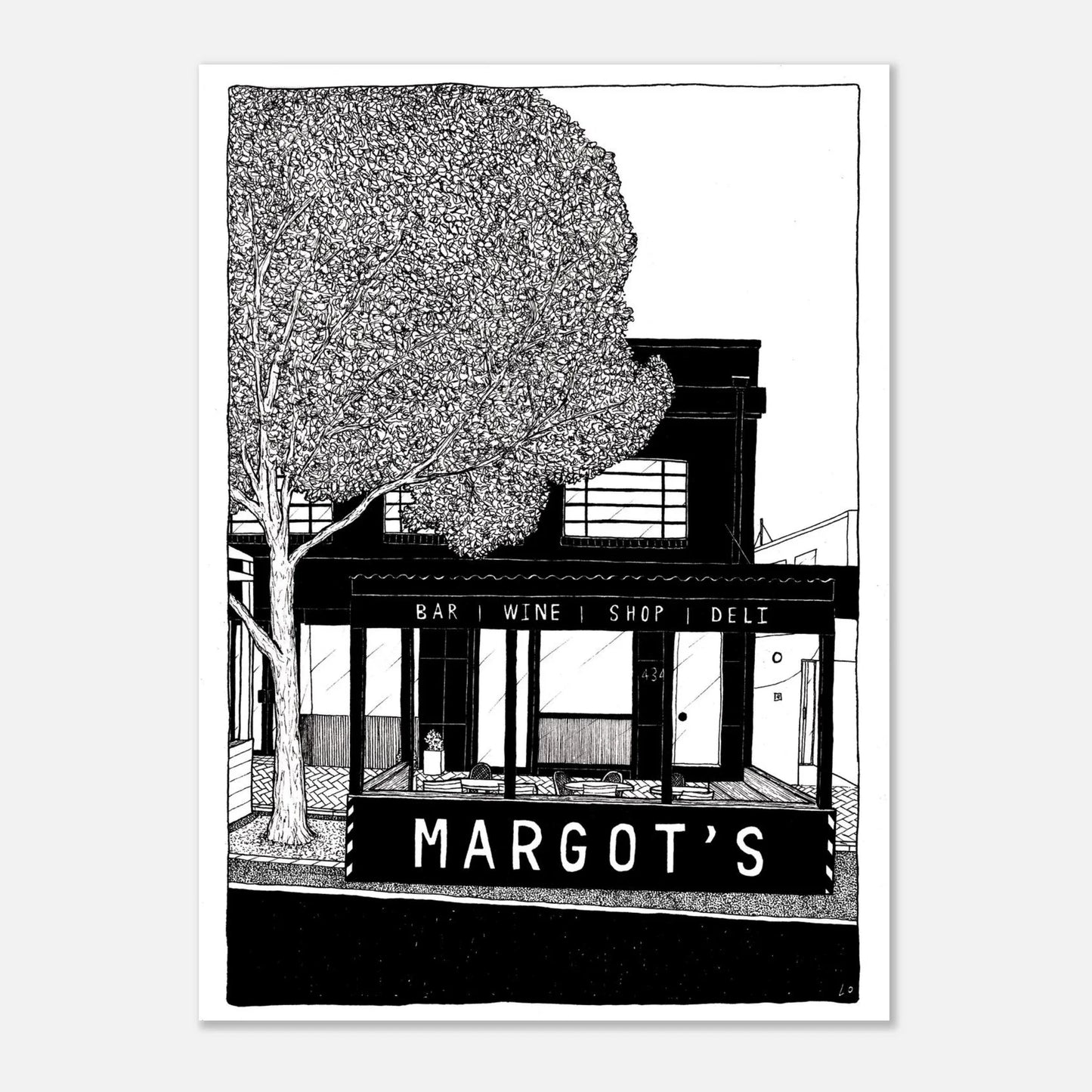 Kiss City Art: Margot’s Wine & Oyster Bar, Perth