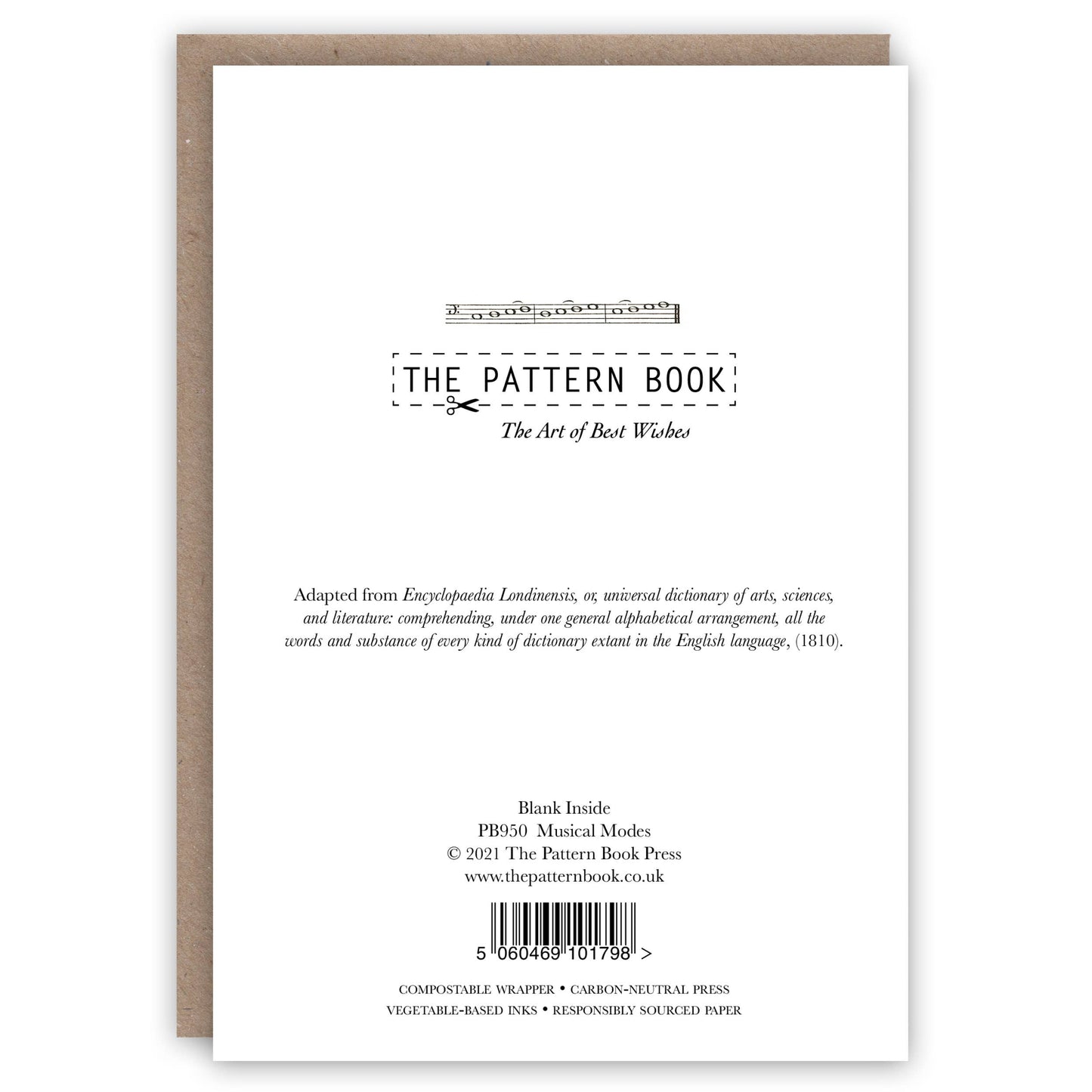 The Pattern Book - Musical Modes greeting card