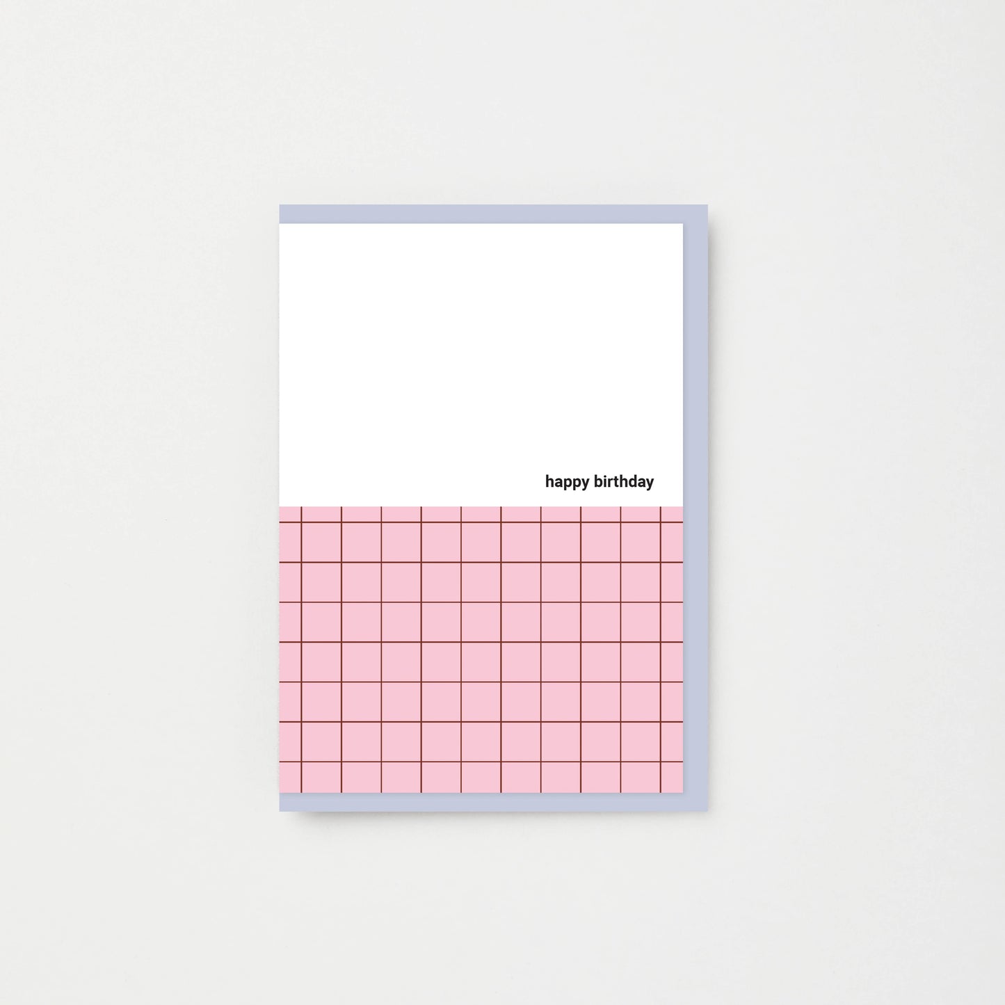 Kinshipped - SPRING PINK HAPPY BIRTHDAY GRID GREETING CARD