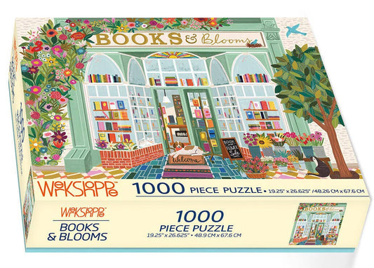 WerkShoppe 1000 Pc Puzzle – Books & Blooms