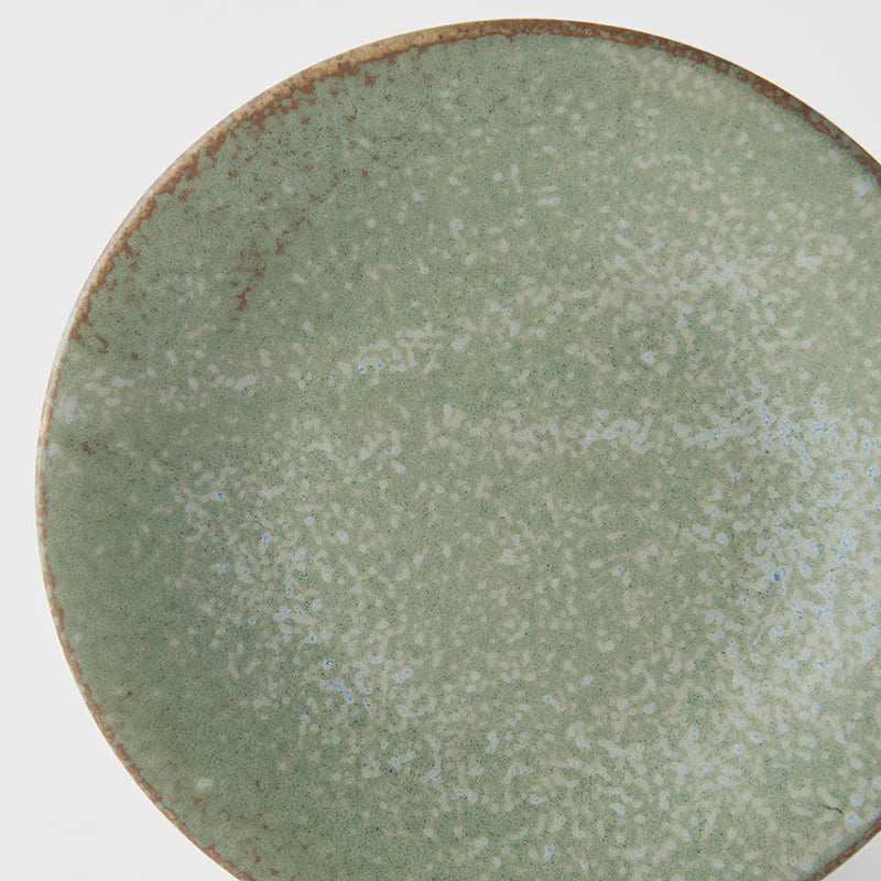 Made In Japan Plate - Green Fade Glaze