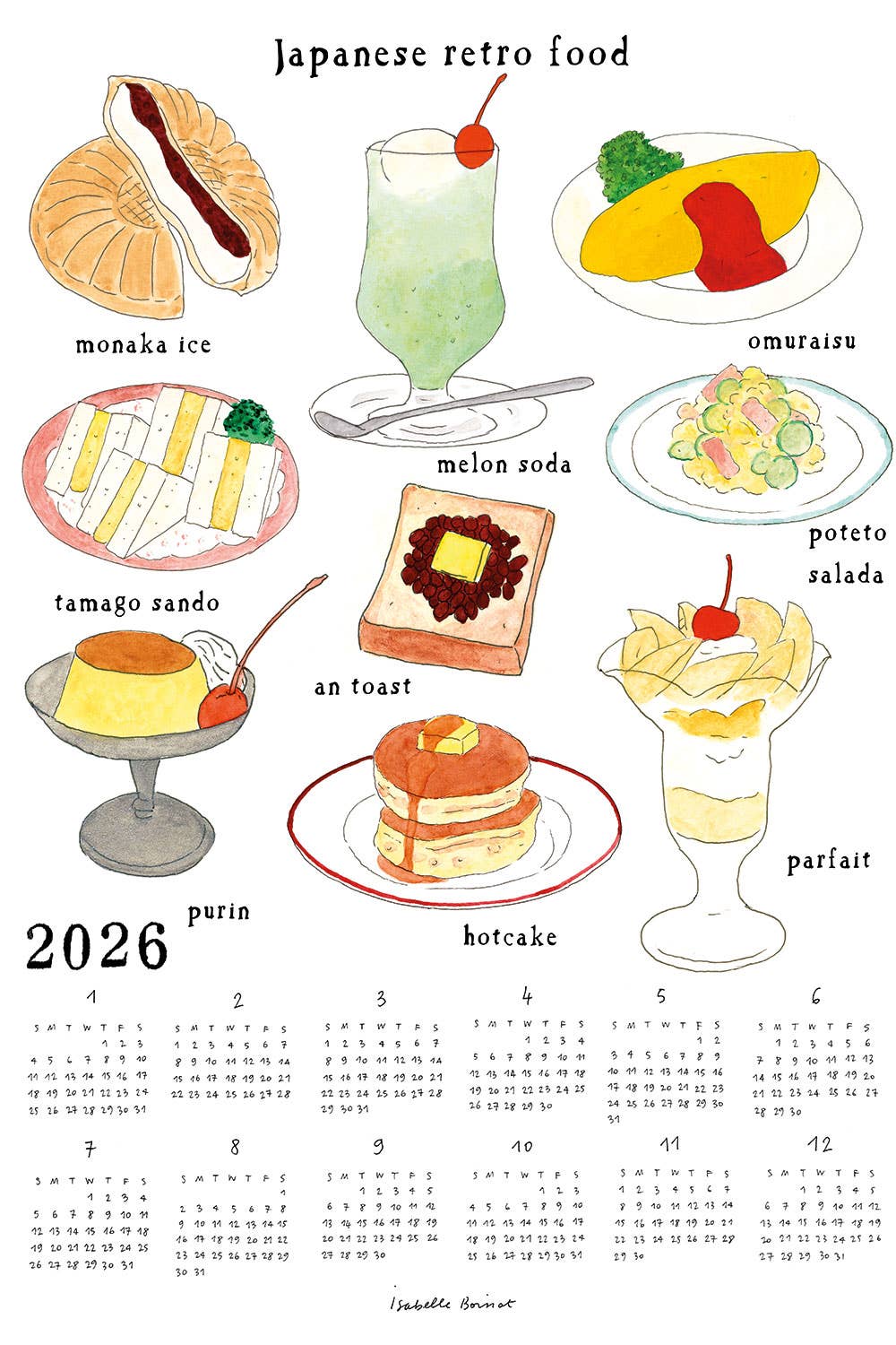 Fog Linen 2026 Linen Calendar Tea-towels