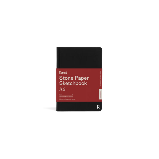 Karst - Hard Cover Sketchbook - A6 - Black