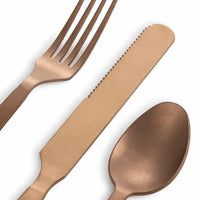 Barebones Copper Flatware Set