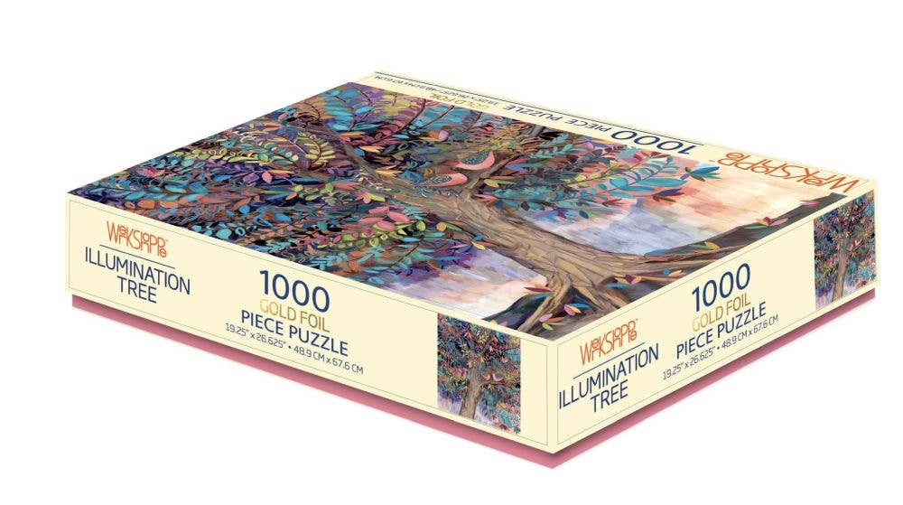 WerkShoppe 1000 Pc Puzzle – Gold Illumination Tree